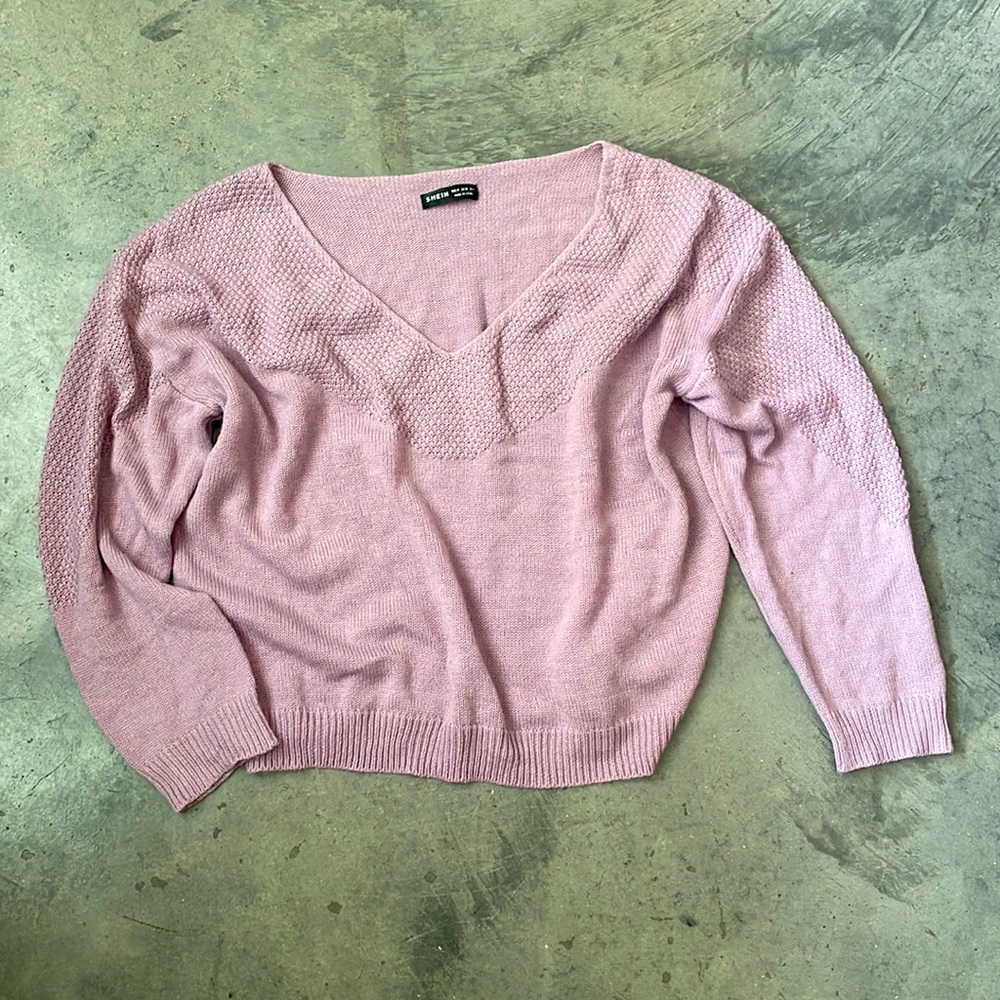 SHEIN soft lavender sweater